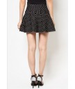Two Tone Polkadots Knitted Skirt